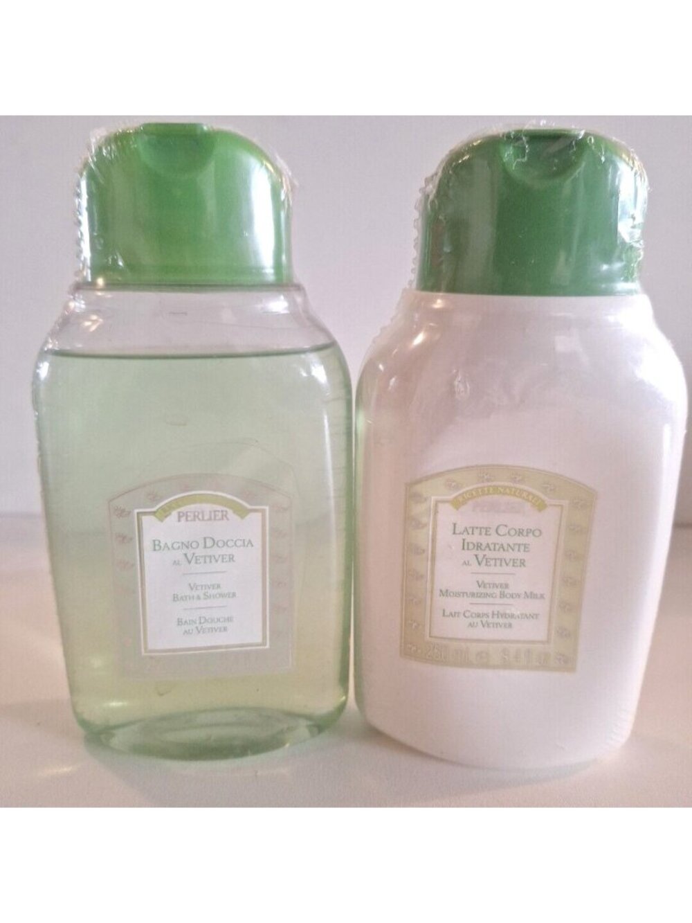 Perlier Vetiver Bath & Shower 8.4oz Moisturizing Body Milk 8.4oz 2 Lot